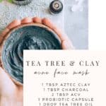 tea tree acne face mask