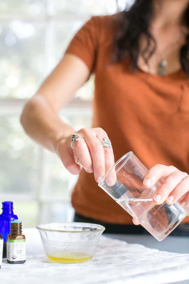 Adding water to DIY fragrance recipes