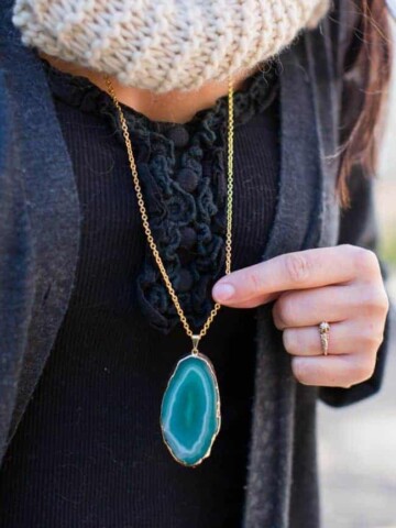 Agate DIY Pendant Necklace | 
