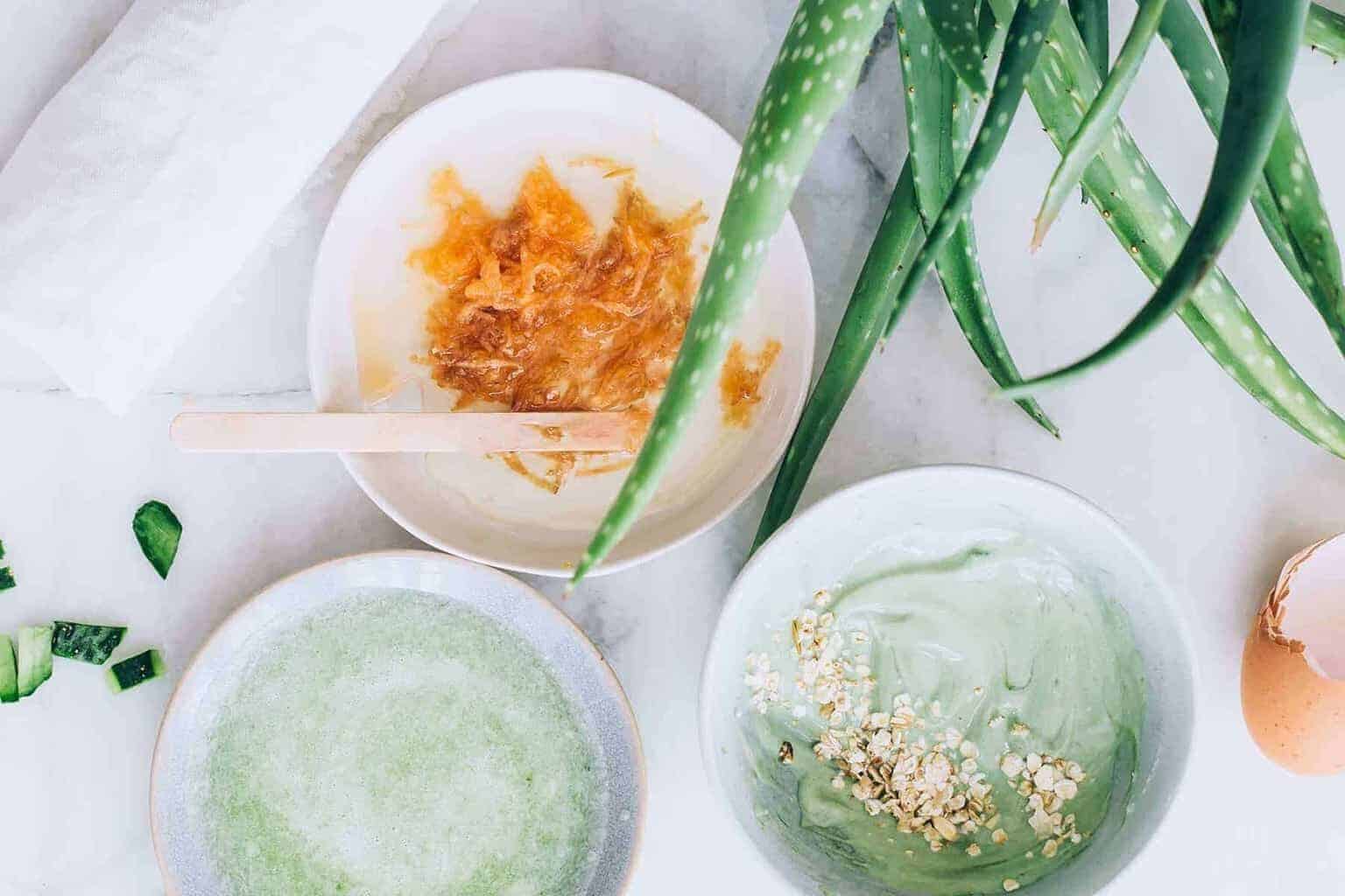 Aloe eye mask