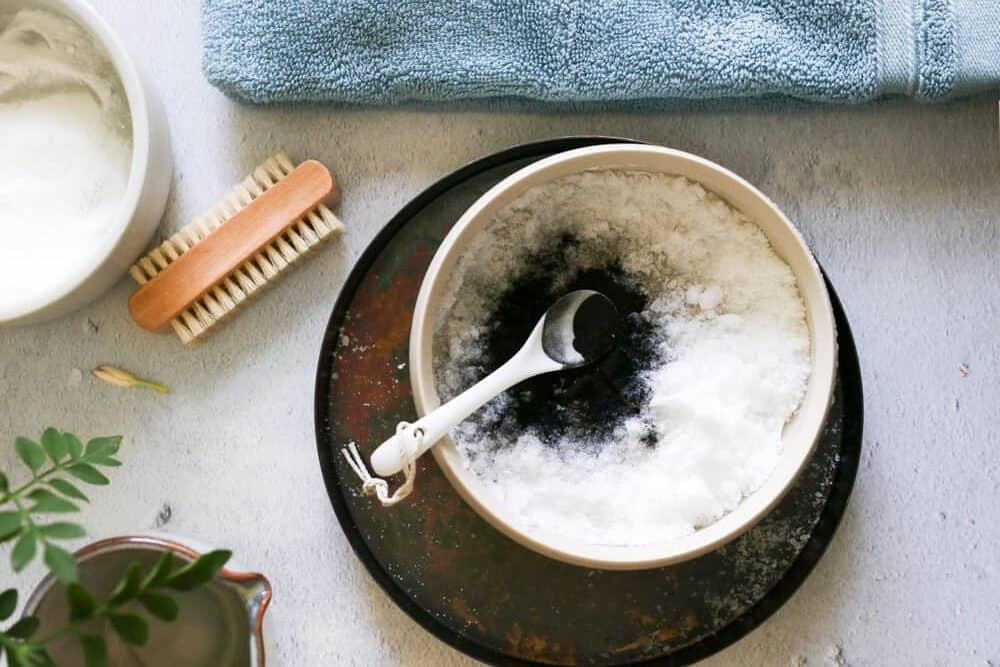 With soothing essential oil and activated charcoal, these black bath bombs are just what you need to calm irritated skin and get a relaxing soak too.