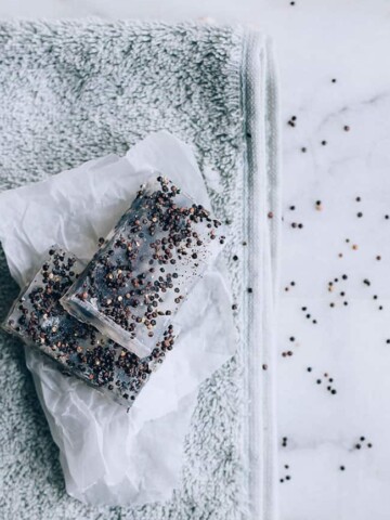 Aloe Soap with chia seeds