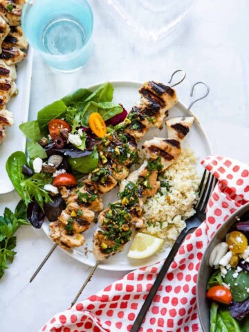 Chicken Kebabs with Pistachio Gremolata | 