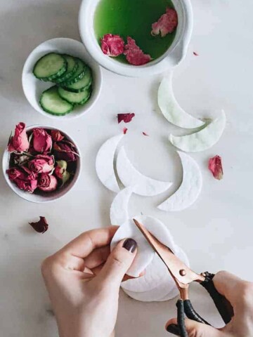 Cucumber Rose eye mask