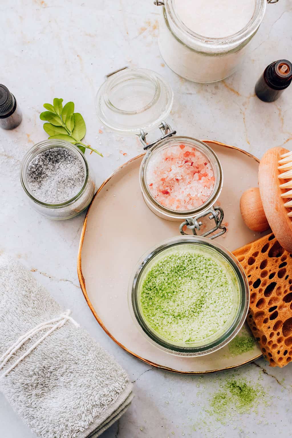 Balancing Salt Soak with Matcha Green Tea