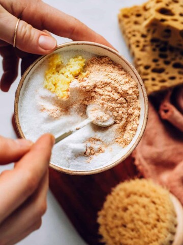 Ginger bath and scrub recipe