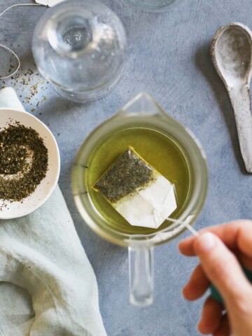 Green tea face mask