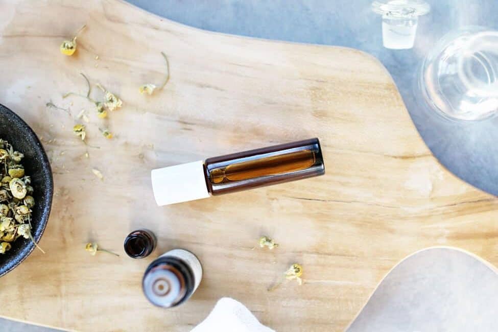 Essential oil headache blend for roll on application