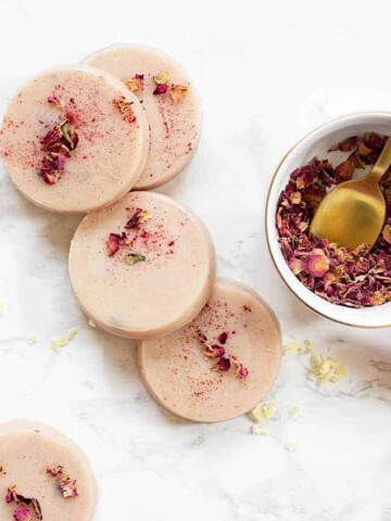 Citrus + Rose Sugar Scrub Bars from Homemade Glow