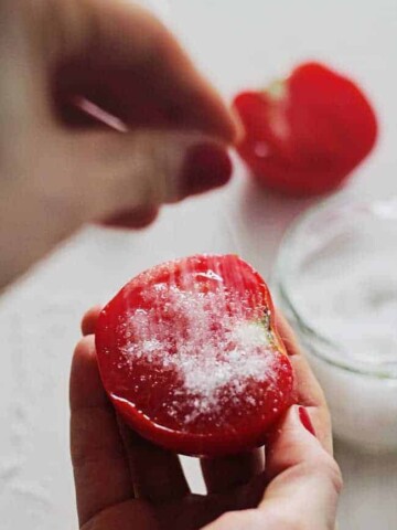 Tomato Acne Scrub