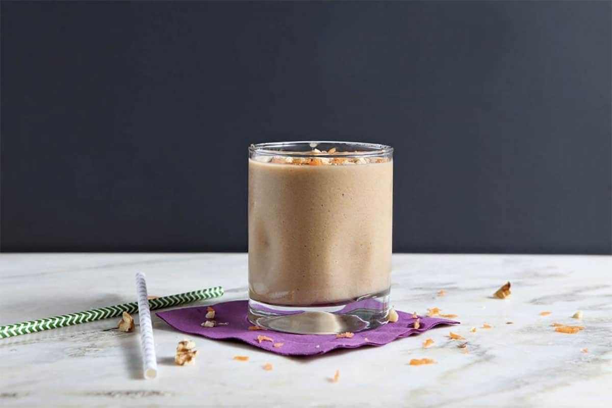 Carrot cake no-fruit smoothie recipe