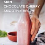 Jennifer Aniston's Glowing Chocolate Cherry Smoothie - Homemade Glow