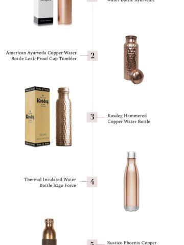 5 Copper Water Bottle Picks - 