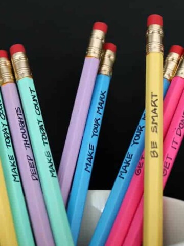 DIY Painted Back-to-School Pencils | 