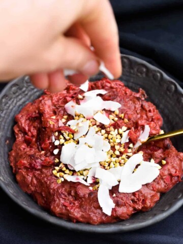 Red Velvet Oatmeal Porridge