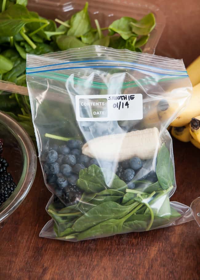 Frozen green smoothie system