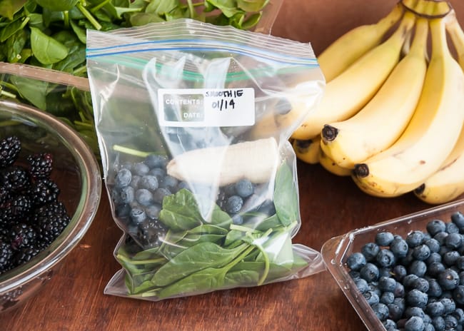 Frozen Green Smoothie Packs