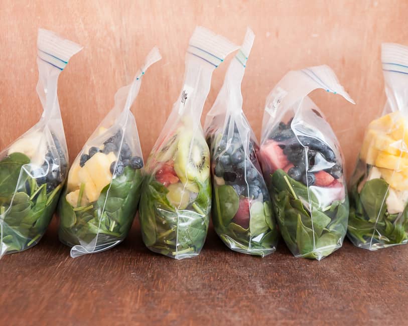 Frozen green smoothie system