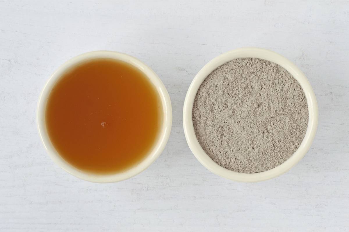 Apple cider vinegar clay acne mask